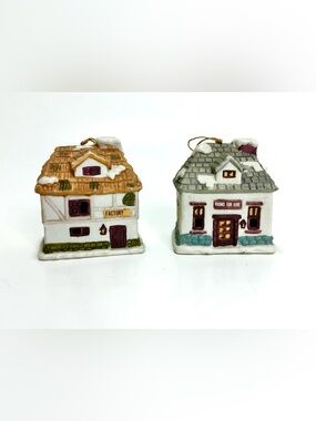 Vintage Porcelain J.S.N.Y Dickens Village Bell Lites ornaments